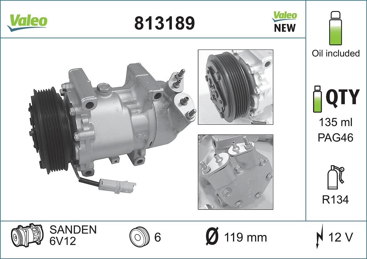 Valeo 813189 Airco compressor
