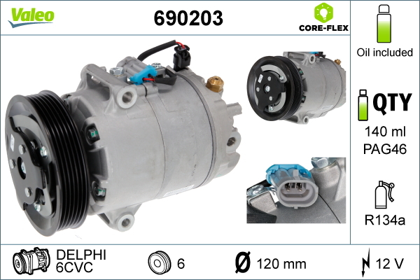 Valeo 690203 Airco compressor