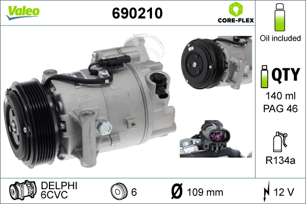 Valeo 690210 Airco compressor
