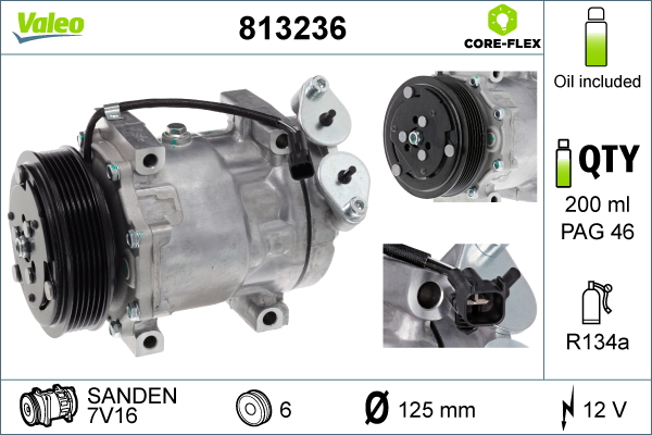 Valeo 813236 Airco compressor