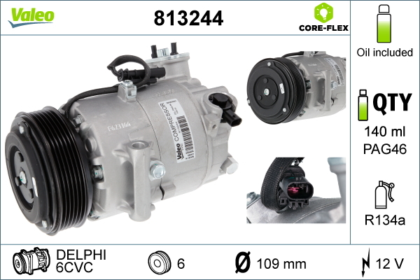 Valeo 813244 Airco compressor