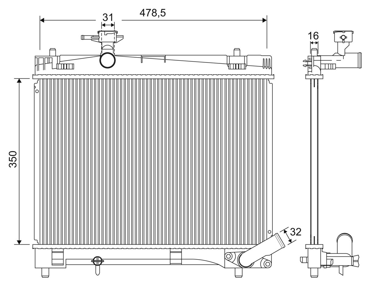 Valeo 701216 Radiateur