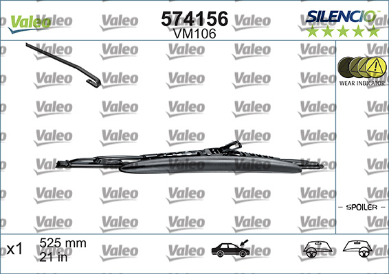 Valeo 574156 Ruitenwisserblad
