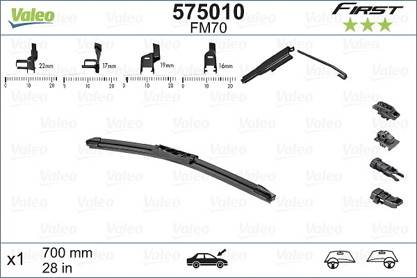 Valeo 575010 Ruitenwisserblad