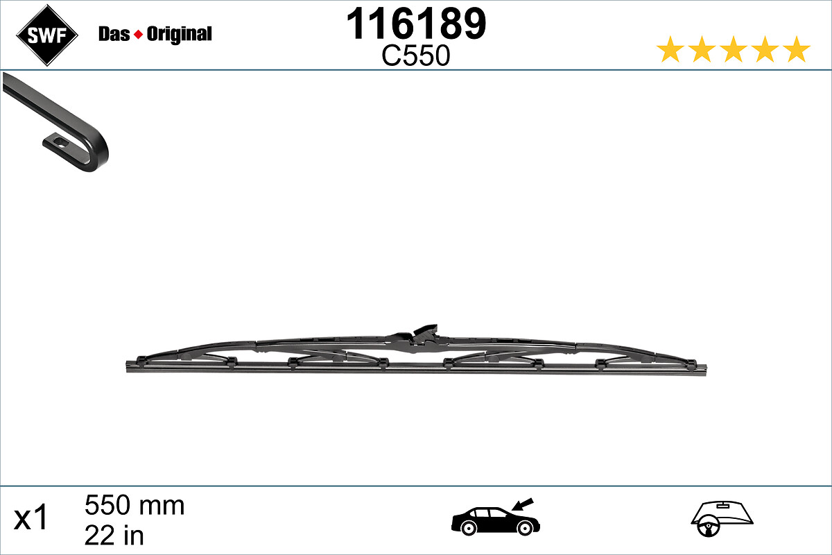 SWF 116189 Ruitenwisserblad