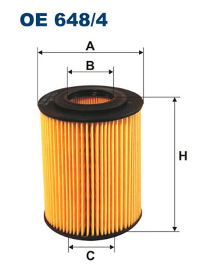 Filtron OE 648/4 Oliefilter