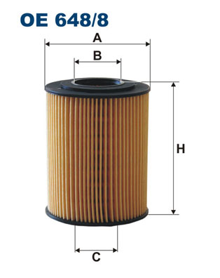 Filtron OE 648/8 Oliefilter