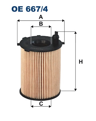 Filtron OE 667/4 Oliefilter