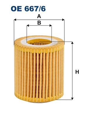 Filtron OE 667/6 Oliefilter