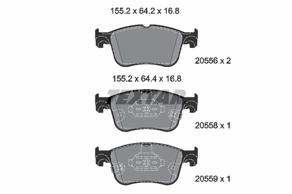 Textar 2055601 Remblokset