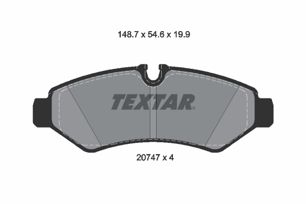 Textar 2074701 Remblokset