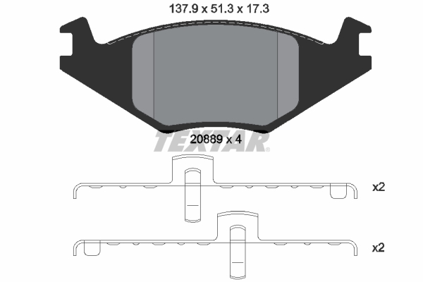 Textar 2088902 Remblokset