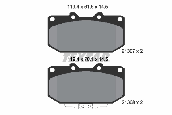 Textar 2130701 Remblokset