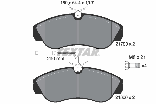 Textar 2179901 Remblokset