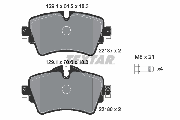 Textar 2218701 Remblokset