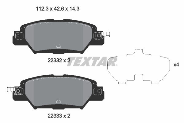 Textar 2233201 Remblokset