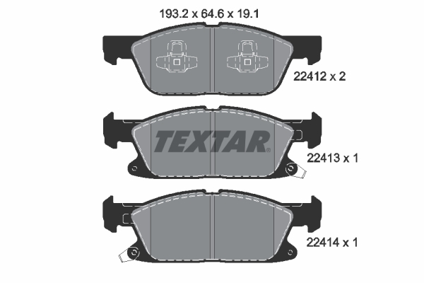 Textar 2241201 Remblokset