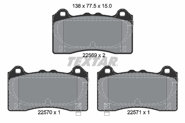 Textar 2256901 Remblokset