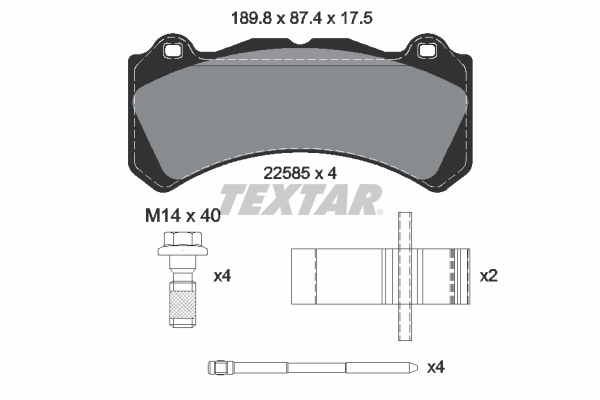 Textar 2258501 Remblokset