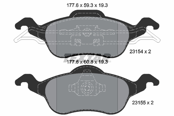 Textar 2315402 Remblokset