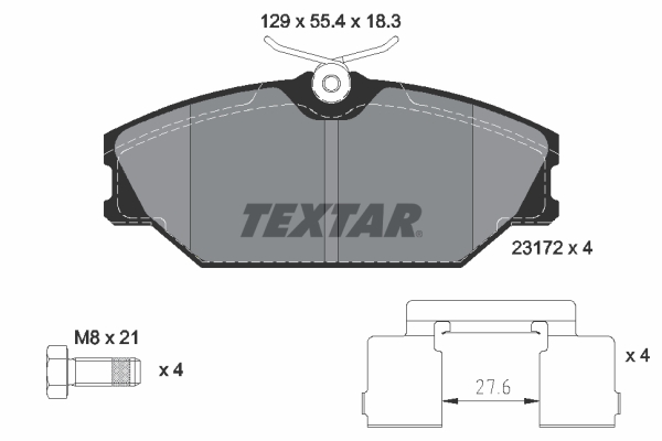 Textar 2317203 Remblokset