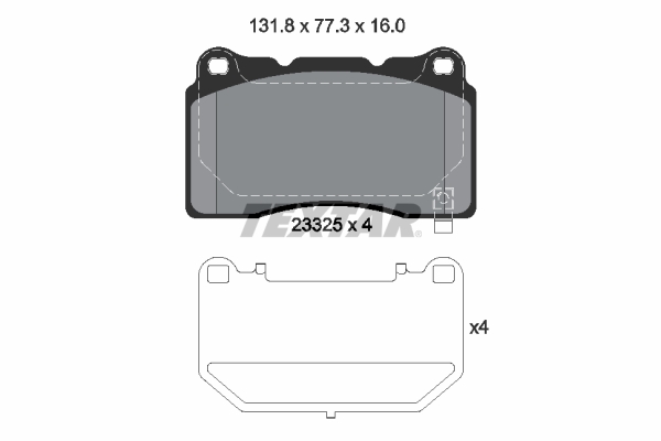 Textar 2332502 Remblokset