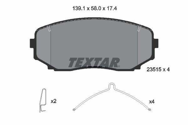 Textar 2351503 Remblokset