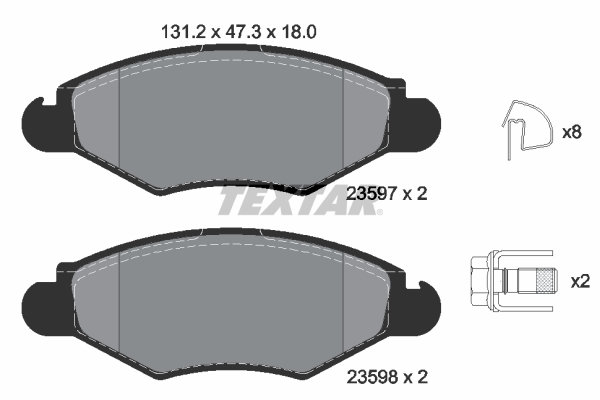 Textar 2359703 Remblokset