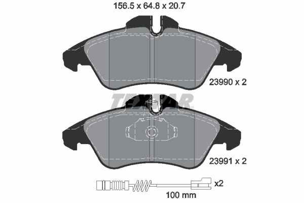 Textar 2399002 Remblokset