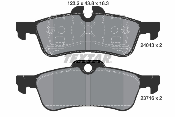 Textar 2404301 Remblokset