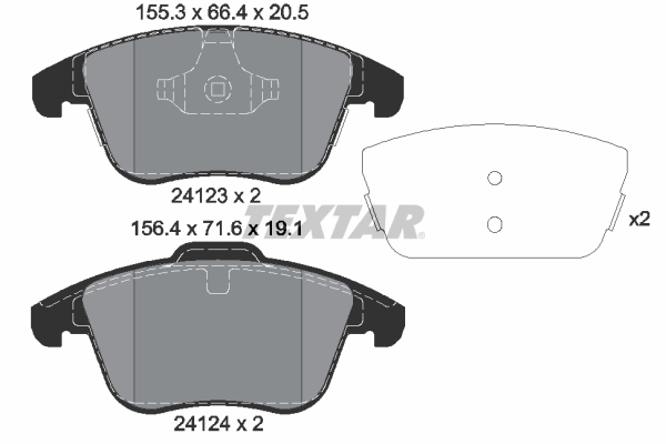 Textar 2412305 Remblokset