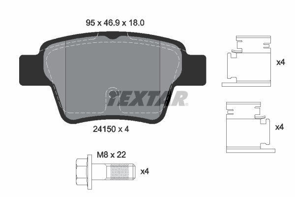 Textar 2415001 Remblokset