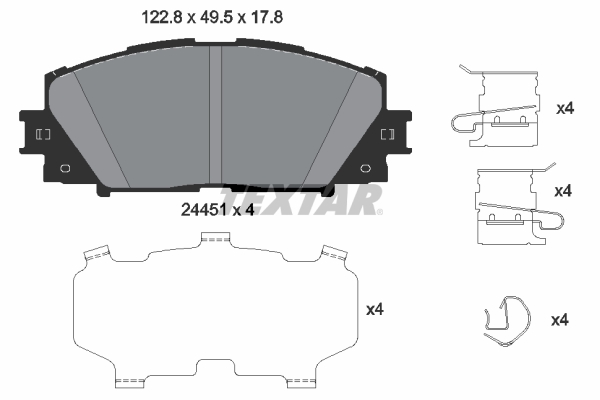 Textar 2445103 Remblokset