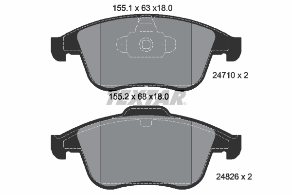 Textar 2471001 Remblokset