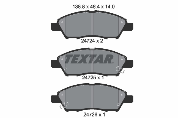 Textar 2472401 Remblokset