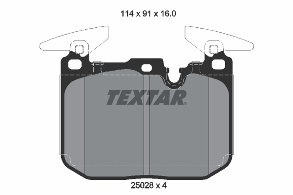 Textar 2502807 Remblokset