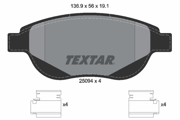 Textar 2509401 Remblokset