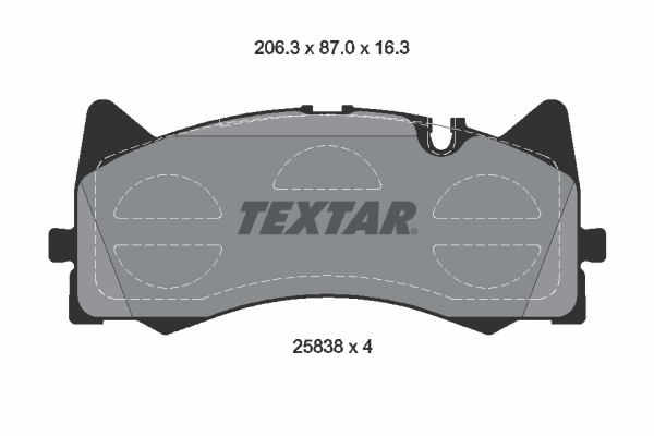 Textar 2583801 Remblokset