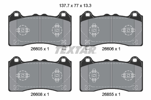 Textar 2660501 Remblokset