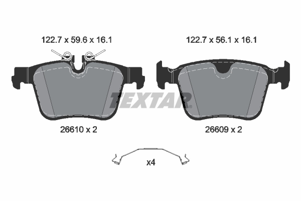 Textar 2661001 Remblokset
