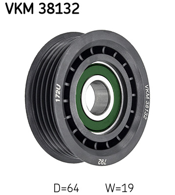 SKF VKM 38132 Geleiderol (poly) V-riem