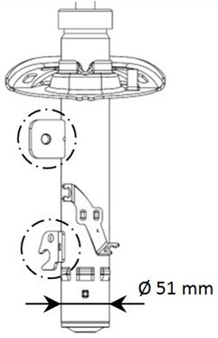 KYB 339708 Schokdemper