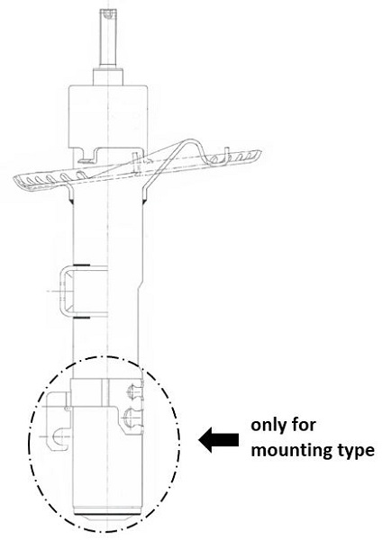 KYB 335840 Schokdemper
