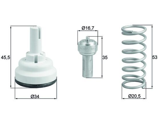 Mahle Original TX 182 105D Thermostaat