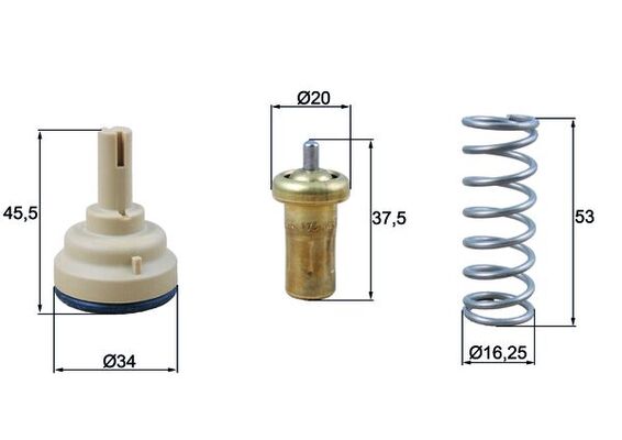 Mahle Original TX 181 95D Thermostaat
