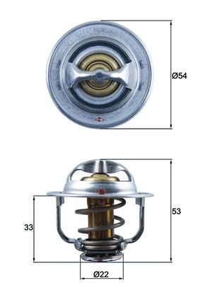 Mahle Original TX 179 89D Thermostaat