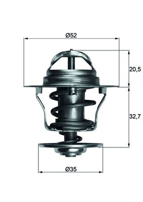 Mahle Original TX 12 88D Thermostaat