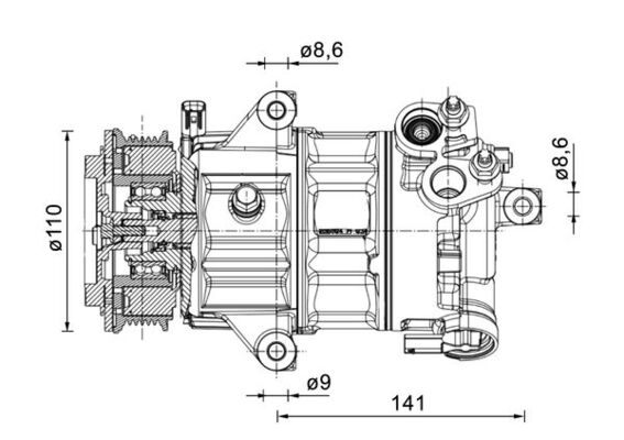 Mahle Original ACP 1491 000P Airco compressor
