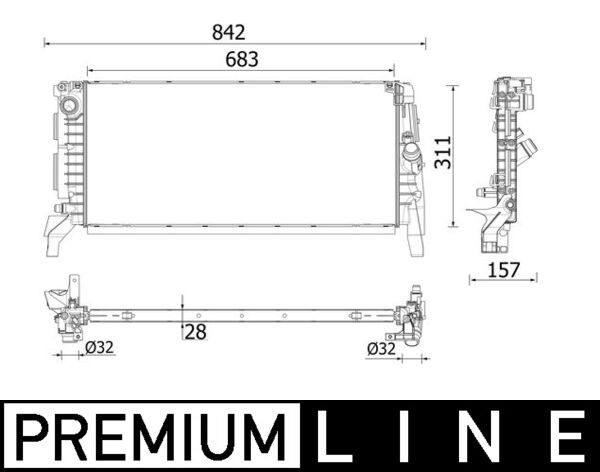 Mahle Original CR 2201 000P Radiateur