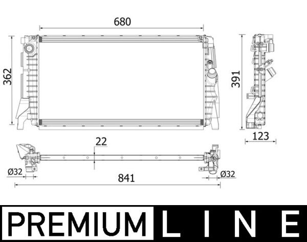 Mahle Original CR 2279 000P Radiateur